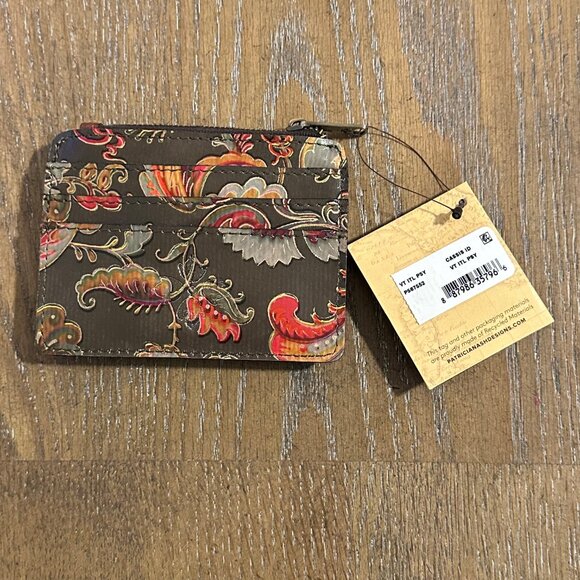 NEW Patricia Nash Italian Paisley Cassis ID Wallet - Picture 6 of 8